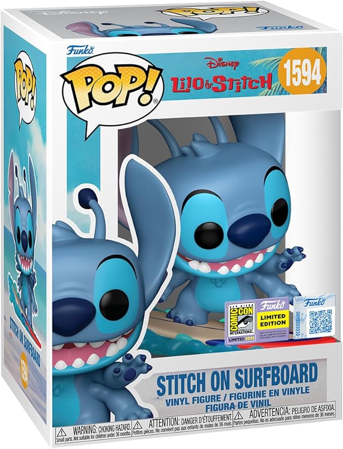 Funko Pop! Vinyl: Lilo & Stitch - Stitch Surf - Amazon Exclusive - Collectible Vinyl Figure - Gift Idea - Official Merchandise - Toys for Kids & Adults - Movies Fans