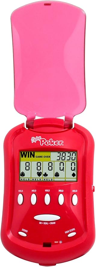 Mattel Radica Fliptop Poker Hand Held Electronic Game