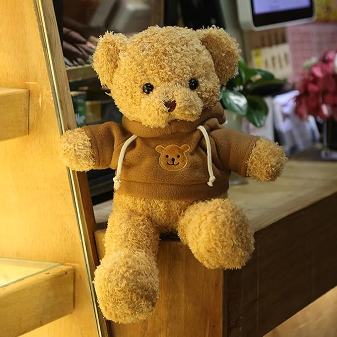 11.8 inches Teddy Bear Stuffed Animals Soft Plush Cute Teddy Bear Doll for Boys Girls (Brown)