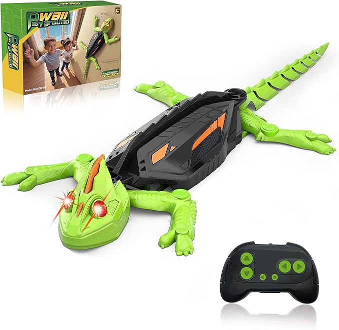 Wall Crawler Gecko RC Toy for Age 8-13 - Realistic Remote Control Lizard Wall Climbing Toy, Birthday Gifts for Boys Age 4-8, Fun and Novelty Toys for Kids Girls & Boys