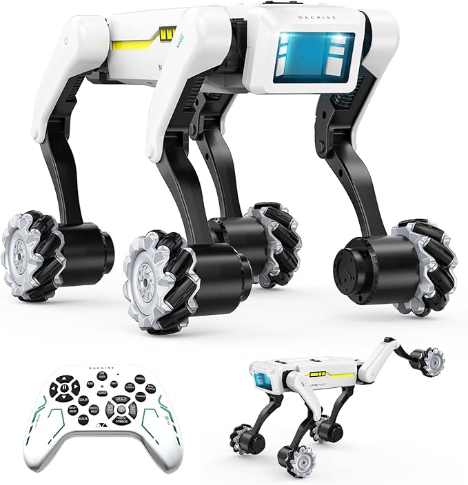 Smart Robot Dog for Kids, 30+ Bionic Actions, Voice & Remote Control, Programmable Moves, All-Terrain Stunt Pet Toy, Robotic Dog Toy for Boys Ages 5 6 7 8 9 10+ Birthday Gifts