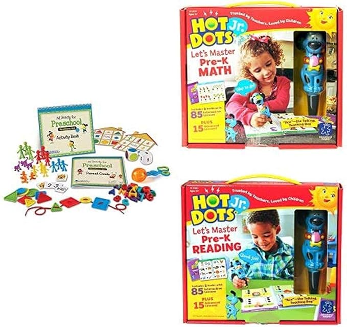 Learning Resources/Educational Insights Preschool Reading & Math Homeschool Learning Set, Over 250 Activities for Ages 3+