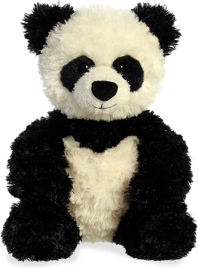Aurora® Snuggly Tubbie Wubbies™ Panda Stuffed Animal - Comforting Companion - Imaginative Play - Black 10 Inches
