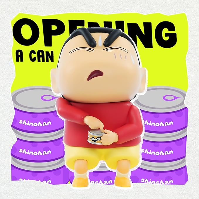 52TOYS Crayon Shinchan Comical Shinchan Blind Box, 1PC Action Figure Collectible Toy Kawaii Creative Gift Room Decor Desktop Decoration, Gift for Birthday Party