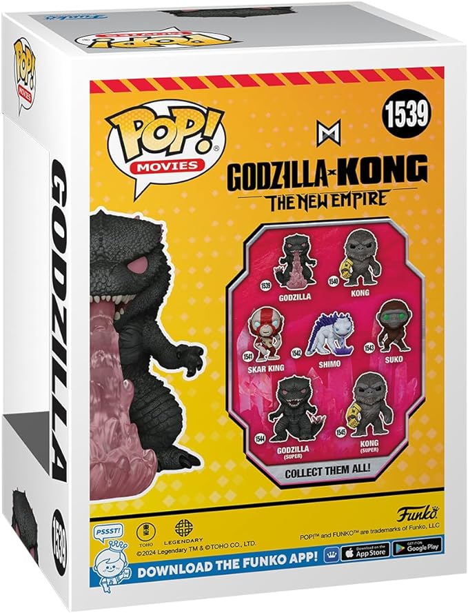 Funko POP! Movies: Godzilla X Kong: The New Empire - Godzilla with Heat-Ray - Collectable Vinyl Figure - Gift Idea - Official Merchandise - for Kids & Adults - Movies Fans
