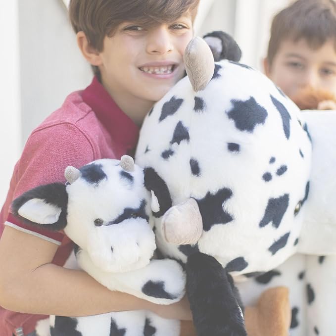 World's Softest Plush Stuffed Animal for Baby, Toddler, Kids, Adults - Adorable Toy Made from Kid-Friendly, Quality Materials - Lushee Cow, 16"