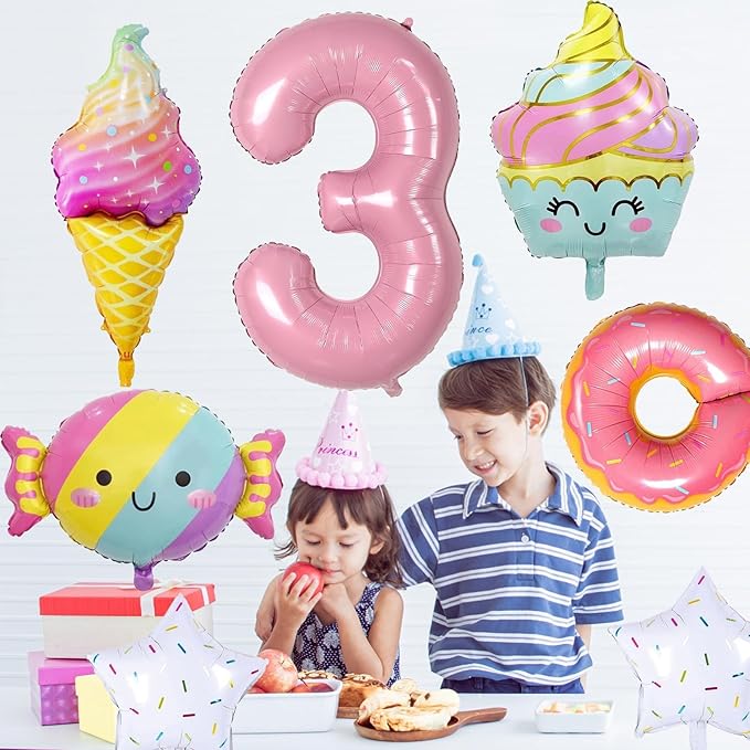 Donut 3rd Birthday Decorations for Birthday Party Decorations Party Supplies Backdrops for Girls