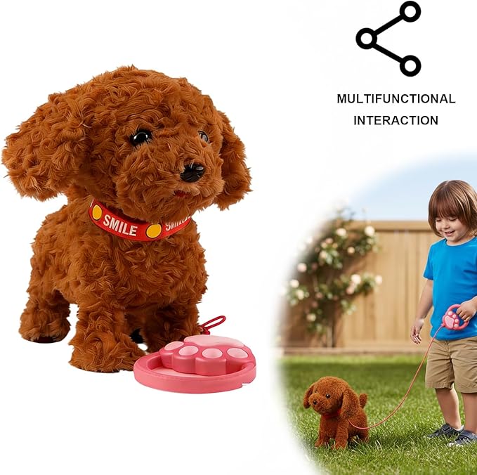 AI Puppy Robotic Dog for Kids, Interactive Robotic Puppy That Walks, Barks & Licks - Smart Companion Toy, Lifelike Pet with Voice Learning