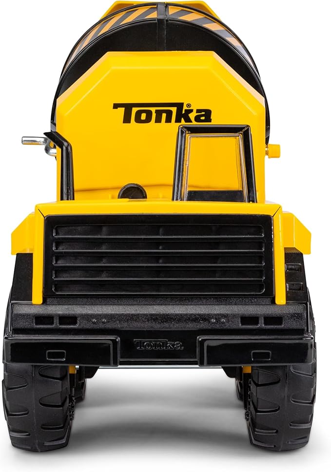 Tonka Steel Classics Mighty Cement Mixer - Made with Steel & Sturdy Plastic, Yellow Toy Construction Truck, Boys and Girls, Kids, Toddlers, Ages 3+