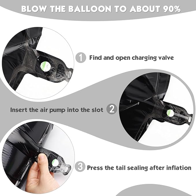 40 Inch Black Number 12 Balloon, Giant Number 12 Balloons for 12th Birthday Decorations, Party Supplies for Baby Boy Girl, Black Party Decor
