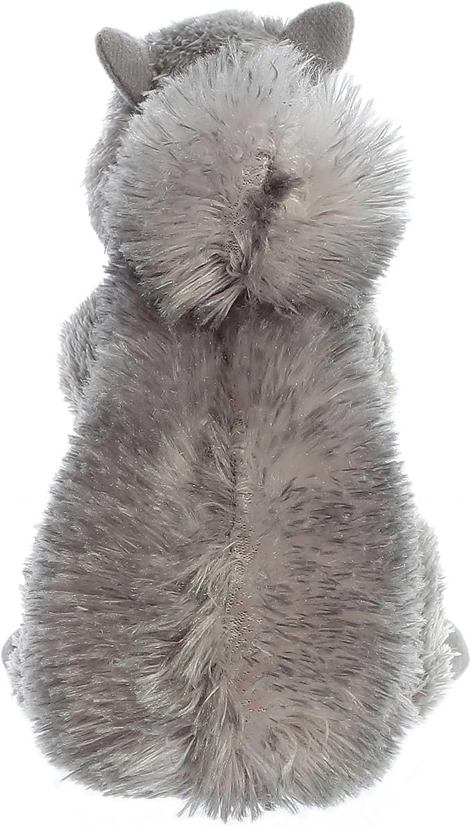 Aurora® Adorable Mini Flopsie™ Nutty™ Stuffed Animal - Mini Companions Ready for Playful Adventures - for Kids All Ages, Toddlers, Adults, and Families - Gray 6 Inches