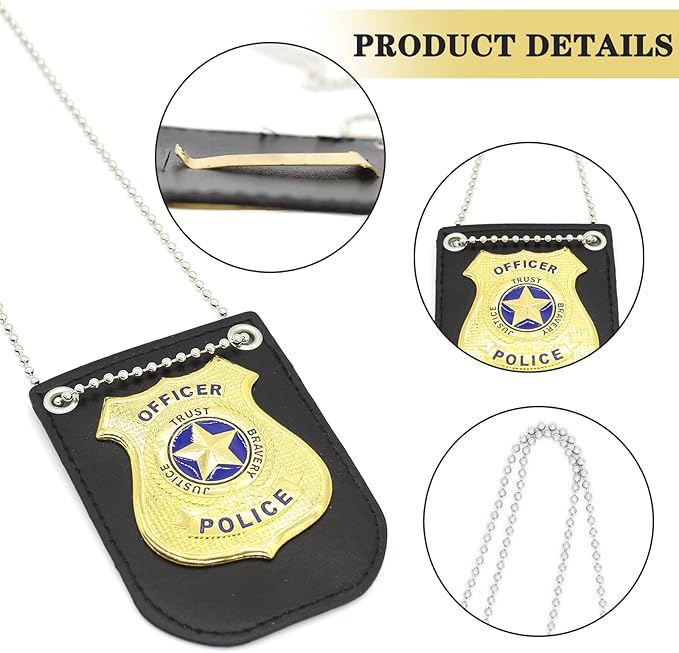 Police Accessories Kit Police Pretend Play Toys Set Hat Handcuffs Officer Costume for Halloween costume Accessories