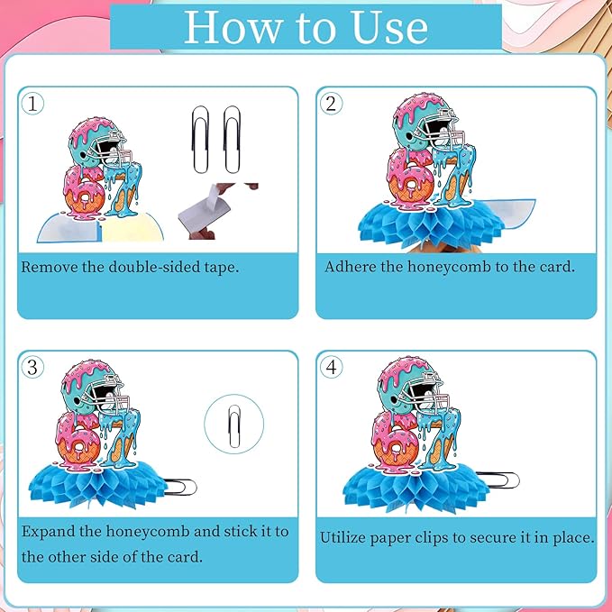 6 7 Birthday Decorations - 9 Pcs 67 Meme Birthday Theme Party Honeycomb Centerpieces Decor, Funny Six Seven Ice Cream Drip Baseball Party Supplies for Boys Girls
