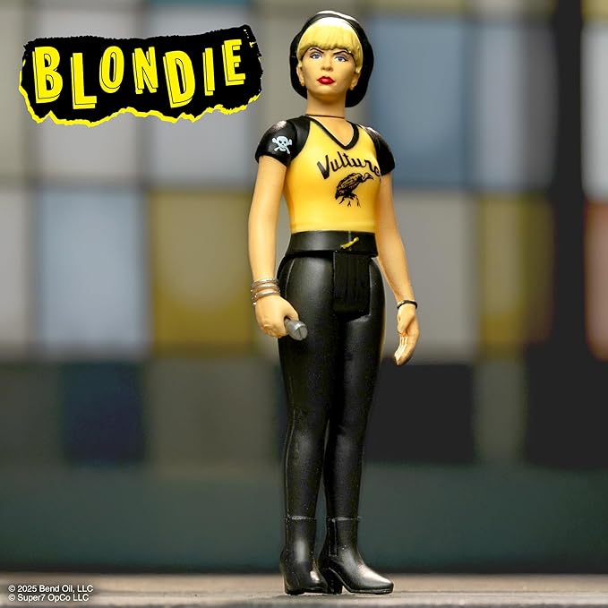 Super7 Reaction Figure Blondie Debbie Harry (Vultures) - 3.75" Blondie Action Figure with Accessory - Classic Music Collectibles and Retro Toys