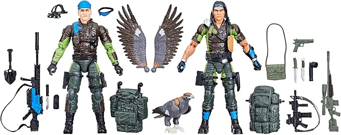 G.I. Joe Classified Series #128, Mad Marauders Low-Light, Spirit Iron-Knife & Niyol, 2 Collectible 6 Inch Action Figures with 28 Accessories