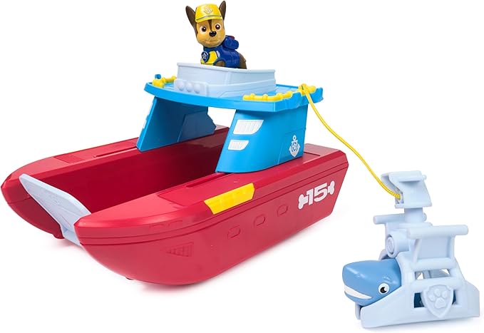 Paw Patrol Sea Patroller Vehicle with Chase and Shark Figure, 2 Patrol Modes, Kids Toys for Boys and Girls Ages 3 and Up