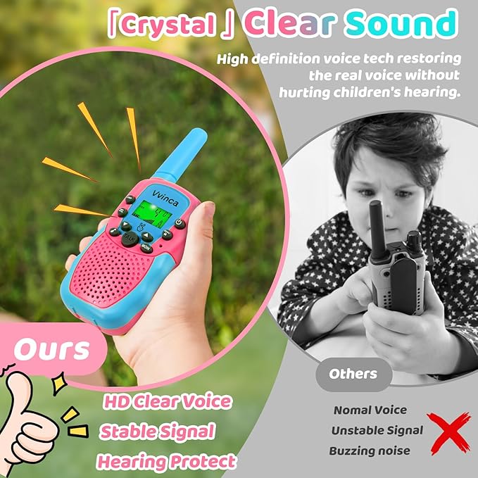 Vvinca Walkie Talkies for Kids 5 Pcs