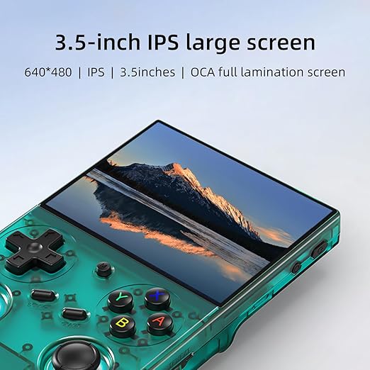 Classic Up Retro Handheld Game Console,Portable Game with 3.5 Inch IPS Screen,with 64G TF Card Pre-Installed 4353 Games Supports 5G WiFi Bluetooth HDMI and TV Output 35XXPRO