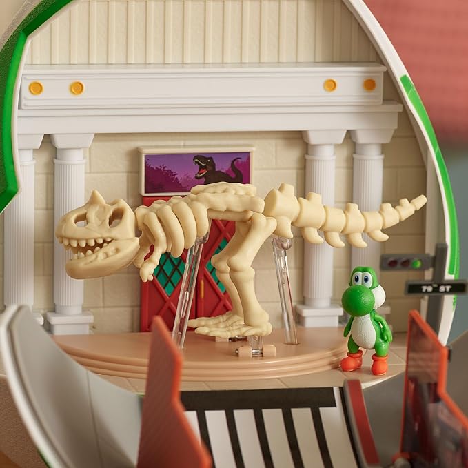 The Super Mario Galaxy Movie – 9-Inch Yoshi Egg Playset with 1.5” Yoshi and Exclusive Fire Mario Action Figures, Opens to Reveal Double-Sided Playset!