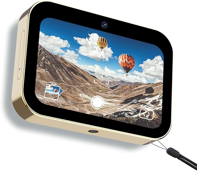 4K Digital Camera, 64MP Vlogging Camera with 3 Inch Touchscreen for Kids, 120 Degree Wide Angle & Night Vision Compact Cam, No SD Card Included