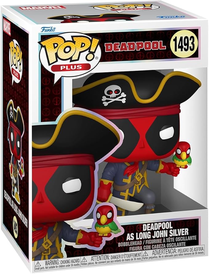 Funko Pop! Plus: Deadpool Literary Classics - Deadpool as Long John Silver - Collectable Vinyl Figure - Gift Idea - Official Merchandise - Toys for Kids & Adults - Comic Books Fans