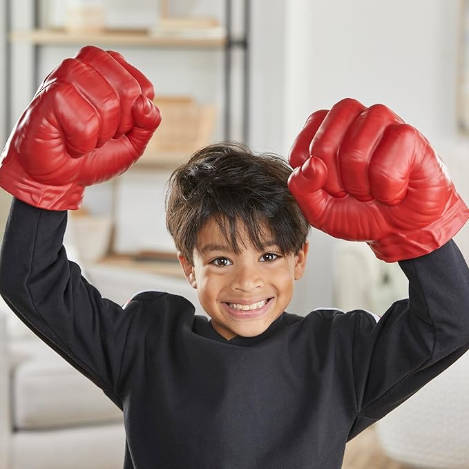 Marvel Avengers Captain America: Brave New World Red Hulk Gamma Smash Fists, Soft Foam Role Play Toy, Super Hero Toys for Kids Ages 5 and Up