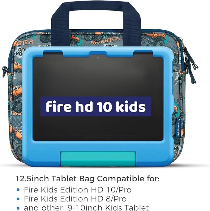 Choco Mocha Kids Tablet Sleeve Bag for Boys & Girls, (10-12.5Inch)