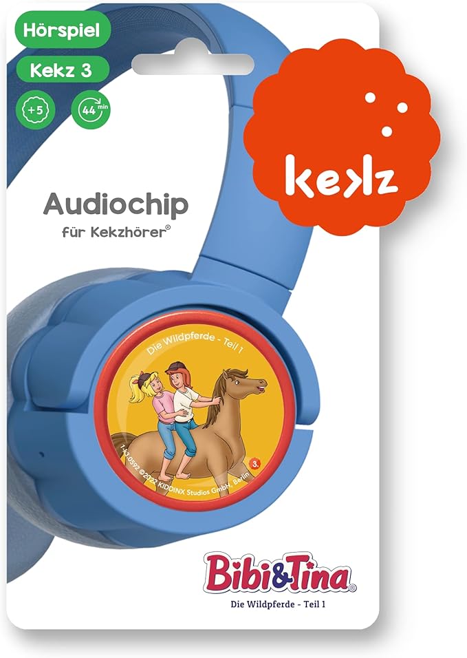 Audiochip for Biscuit Headphones, Bibi and Tina - Kekz 3: The Wild Horses - The Gift for Easter for Boys and Girls - Audio Play for Children from 5 Years, Playing Time Approx. 44 Minutes