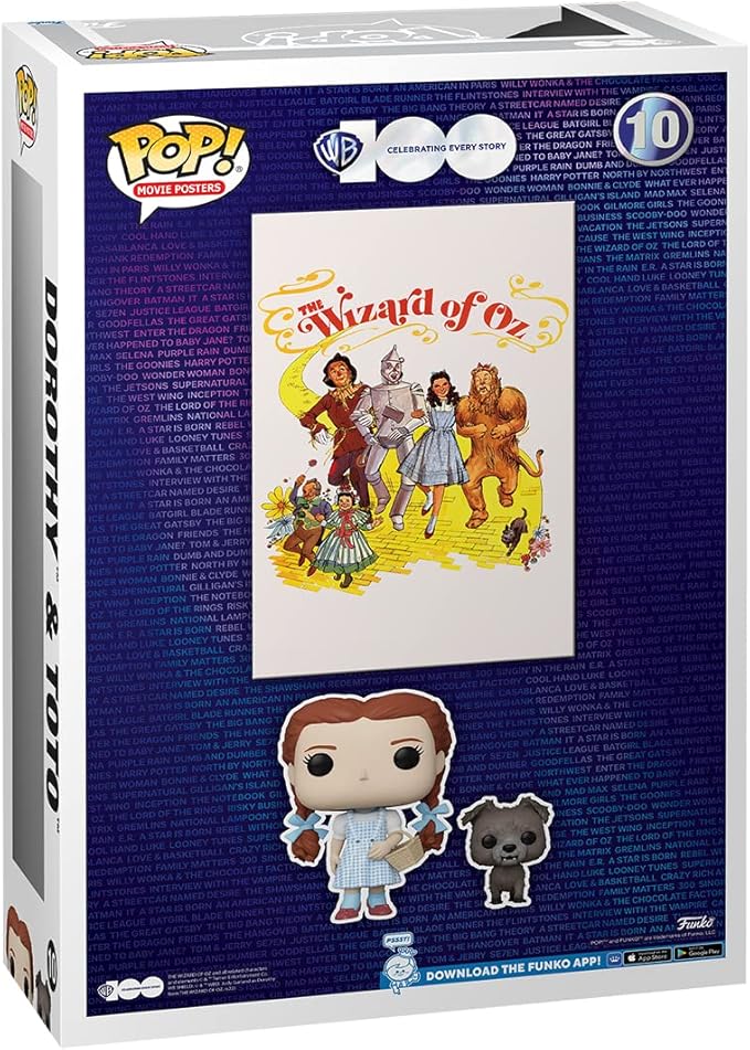 Funko POP! Movie Posters: Wizard Of Oz - Dorothy Gale and Toto - Collectable Vinyl Figure - Gift Idea - Official Merchandise - for Kids & Adults - Movies Fans - Model Figure for Collectors and Display