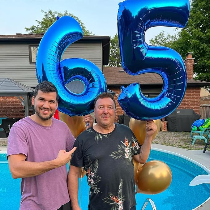 40 inch Navy Blue Number 9 Balloon Jumbo 19 29 39 90 99 Foil BalloonsGiant Large 9 Foil Balloon for Birthdays, Anniversaries, Graduations, 9th Birthday Decorations for Kids