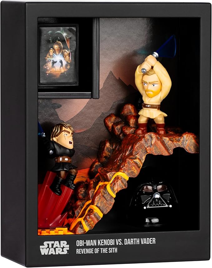 FANDROP SW01-Star Wars: Revenge of The Sithâ - OBI-Wan Kenobi VS. Darth Vader, FANDROP Combines an Epic Diorama, Artifacts & Scene Marker Creating A Display to Enhance Any Star Wars Collection