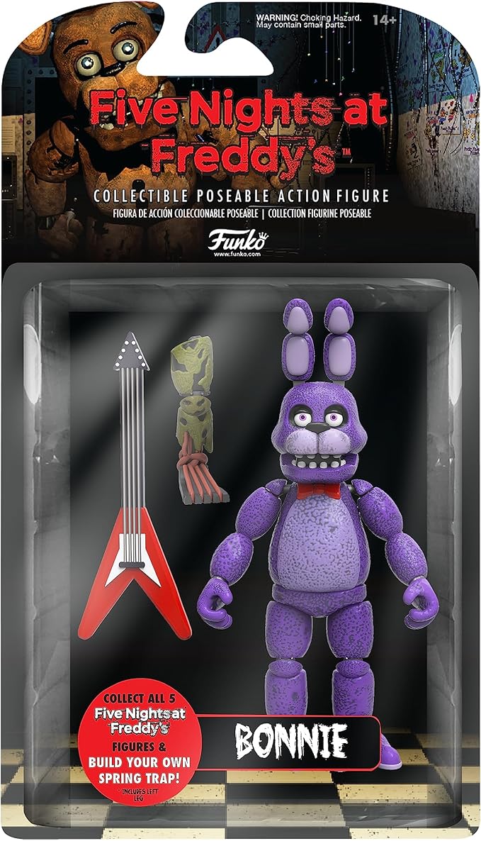 Funko 5" Articulated Action Figure: Five Nights At Freddy's (FNAF) - Bonnie The Rabbit - Collectible - Gift Idea - Official Merchandise - for Boys, Girls, Kids & Adults - Video Games Fans