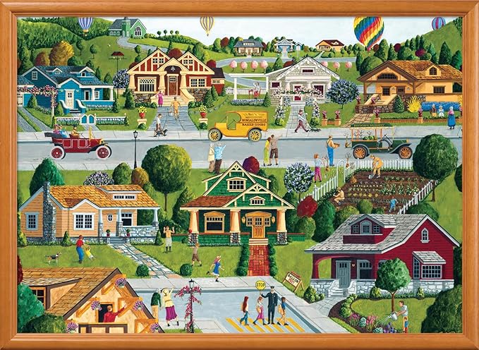 MasterPieces 1000 Piece Jigsaw Puzzle For Adults, Family, Or Youth - Bungalowville - 19.25"x26.75"