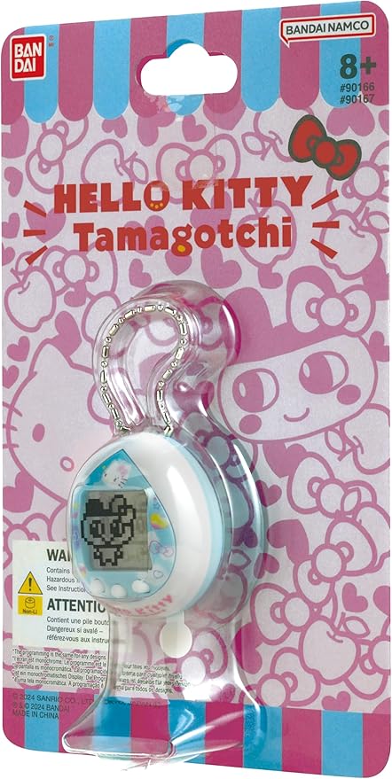 TAMAGOTCHI Bandai Hello Kitty (Blue) 50th Anniversary Special Edition (90166) | Collectible Virtual Pet | Theme Games, Exclusive Accessories and Memorial Design, 90167