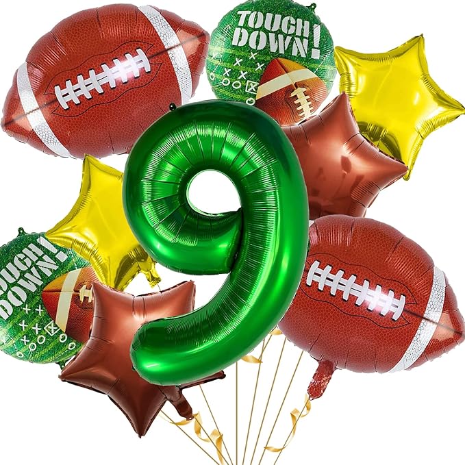 Football Balloons Set Football Birthday Party Decorations Football Touchdown Sports Theme Birthday Party Decoration, Tailgate Game Day Football Theme Supplies Birthday Party Decorations