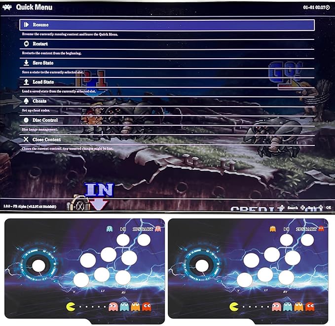 RegiisJoy 50000 in 1 Pandoras Box Ultra Arcade Game Console , Retro Game Machine for PC Projector 4K TV, 3D Games, Search/Save/Load/Pause Games, 256G TF, USB-C Charging