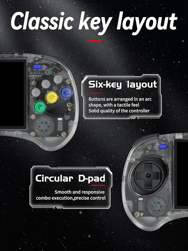 RG ARC-S Retro Handheld Game Linux System RG3566 4.0 inch IPS Screen,RGARC S with1G 128GTF Card Pre-Installed 4541 Games Supports 5G WiFi 4.2 Bluetooth Online Fighting,Streaming and HDMI