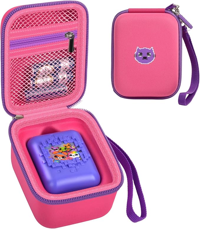 GWCASE Case for Bitzee Magicals Digital Pet, Hard Carrying Holder for Bitzee Interactive Digital Pet React to Touch, Protective Container for AA Batteries and Other Accessories (Box Only)-Pink