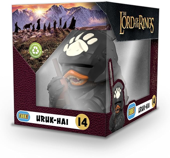 TUBBZ Boxed Edition: Lord of The Rings - Uruk-Hai Pikeman Cosplaying Rubber Duck Vinyl Figure