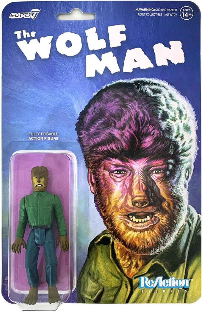 Super7 Universal Monsters The Wolf Man 3.75 in Reaction Figure