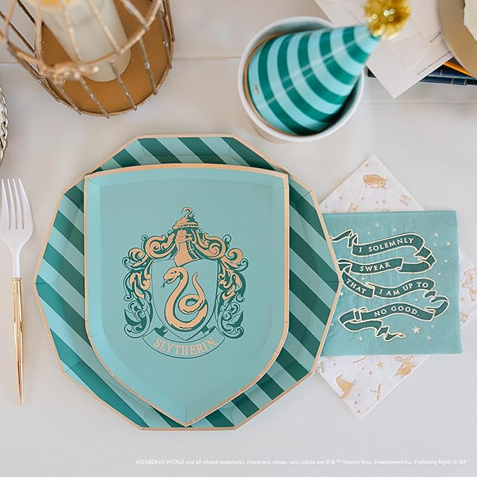 Harry Potter Paper Napkins - Hogwarts House Large Paper Napkins | Harry Potter Party Supplies | Table Decor | Gifts for Birthdays, Christmas, and Holidays | 24 Pack (6.5")