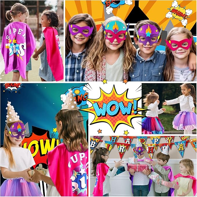 D.Q.Z Super Sisters Gifts for 3 4 5 6 7 8 9 Years Old Girls Dress Up Clothes Pretend Play Toys for Girls Birthday Gifts