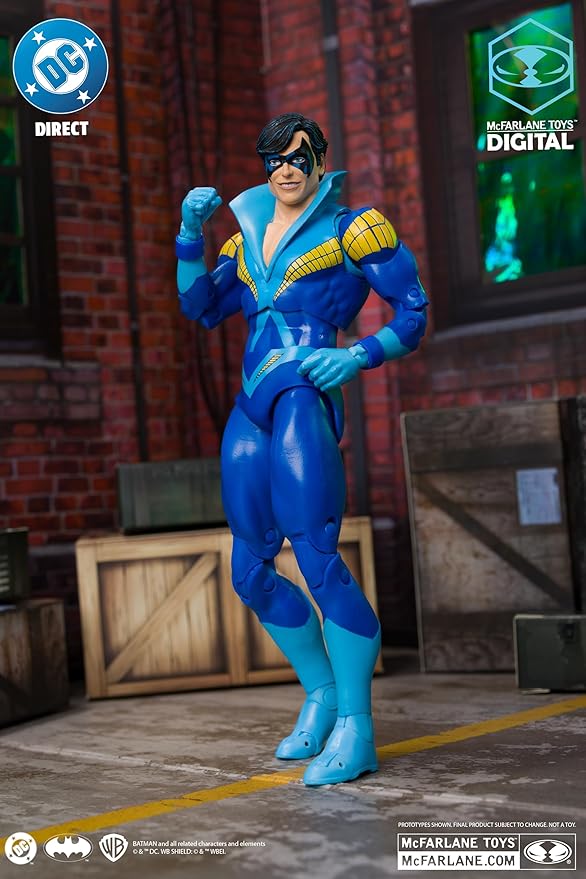 McFarlane Toys- DC Direct Nightwing (Teen Titans) 7in Action Figure with Digital Collectible