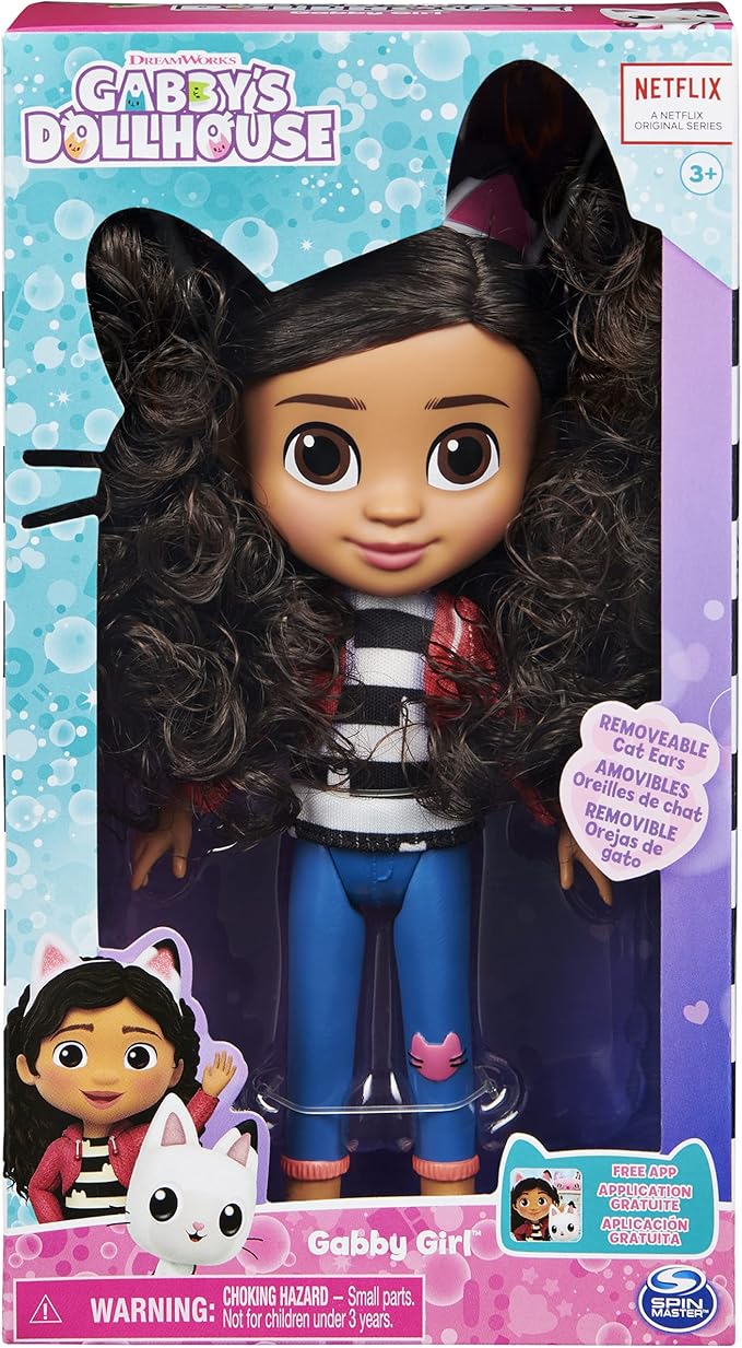 Gabby’s Dollhouse, 8-inch Gabby Girl Doll, Kids Toys for Ages 3 and up