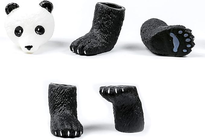 AQKILO Panda Finger Puppet Set, Animals Puppet Show Theater Props, Novelty Toys Weird Stuff Gifts