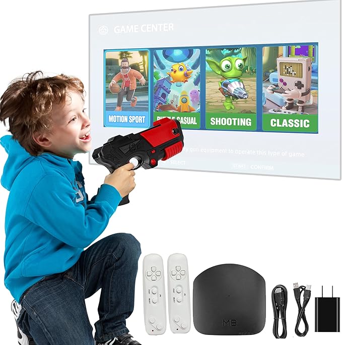 TV Game Console,Retro Video Games Console for Kids Adults Built-in 200 Classic TV Games Console Support TV Output ,Birthday Xmas Gift for Boys Girl 4-12 (983IN1 Game) (983IN1 Game)