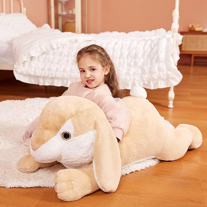IKASA Giant Easter Rabbit Stuffed Animal Plush Toy, 30" Large Bunny Plushy Toys for Kids Girls Boys Children