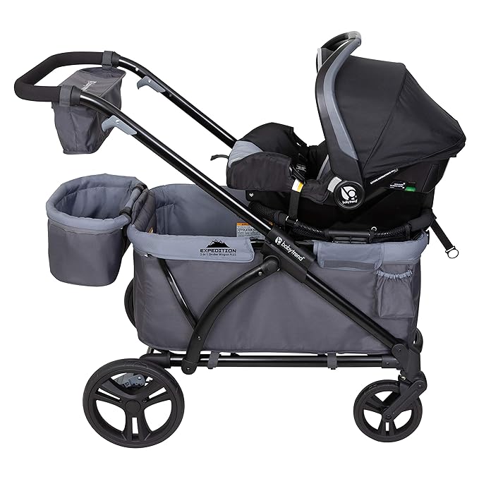 Baby Trend Expedition 2-in-1 Stroller Wagon Plus, Ultra Grey