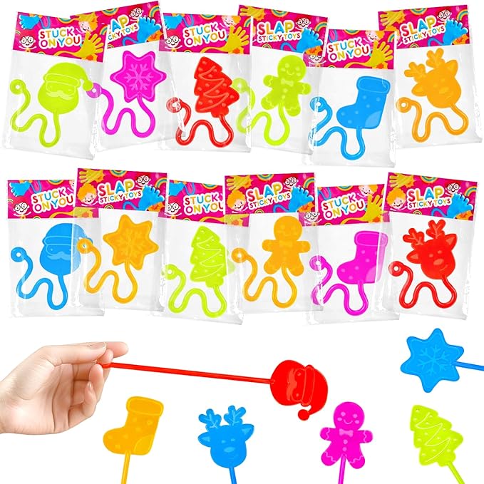 Easter Basket Goodie Bag Stuffers for Kids 36 PCS, Holiday Sticky Hands Party Favors Supplies Toys Gifts for Toddlers, Small Non Candy Treat Bag Fillers, Class Games Activities Prizes for Boys Girls