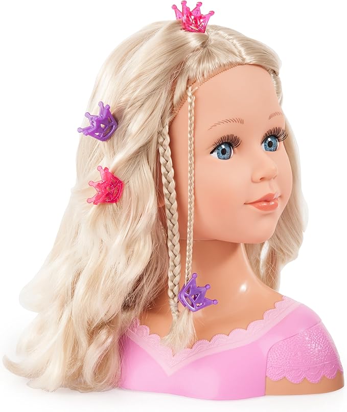 Bayer: Charlene Styling Head 27cm with Blonde Hair, Makeup and Accessories for Creative Play